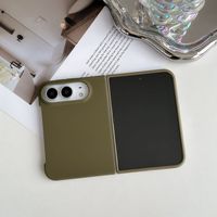 Étui magnétique pour iPhone Duo, coque de luxe en silicone liquide, charnière rebondissante, compatible avec la charge sans fil, coque pliable pour iPhone Duo