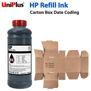 Black Water Based HP <b>Refill</b> <b>Ink</b> 1000ml for Carton Box Date Coding - Product Image 1