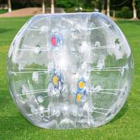 Combinaison de ballon de football à bulles gonflable pour adulte avec points colorés, corps en PVC TPU, ballon de pare-chocs en vente, jouet gonflable amusant