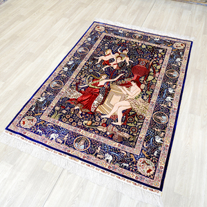 4x6ft gạch Thảm Phương Đông Thảm Tắm Trung Quốc Thổ Nhĩ Kỳ lớn Ba Tư lụa thảm - Product Image 2