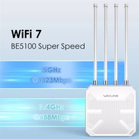 Routeur WiFi 7 extérieur étanche IP67 WAVLINK BE5100 WN573HBE2 avec antenne à gain élevé de 8 dBi - Prise EU
