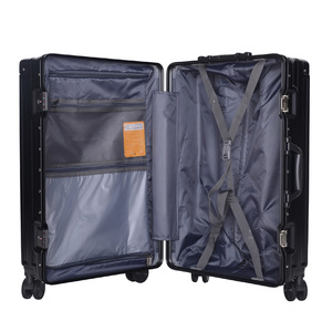 Aluminum Alloy Carry-On <b>Suitcase</b> 2038 Silent Spinner <b>Wheels</b> With Lock Business Travel Durable Solid Color Unisex Spring 2024 - Product Image 5