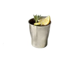 Tasse moderne minimaliste en acier inoxydable 304 pour latte glacé, café américain, bière, jus ; résistante aux chutes, simple paroi
