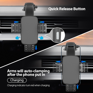 Support de téléphone de voiture à charge sans fil rapide Qi2 15w <span class=keywords><strong>Chargeur</strong></span> sans fil <span class=keywords><strong>Induction</strong></span> automatique Supports de téléphone mobiles Tableau de bord de voiture Support de téléphone - Product Image 5