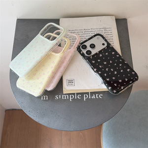 Coque de téléphone double couche à motif floral délicat style coréen pour iPhone 17 Pro Max 16 15 14 - Product Image 4
