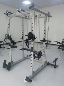 Cage de puissance multifonctionnelle avec support de plaque de poids, machine à croiser les câbles, équipement de gymnastique à domicile, <span class=keywords><strong>musculation</strong></span> - Product Image 4
