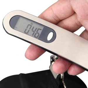 Tragbares Handgepäck Elektronische Waage Gepäck Einkaufs waage Fabrik Großhandel Edelstahl Gepäck Wiegen 50kg Batterie - Product Image 4