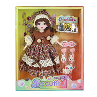 Poupée Lolita de Noël de 12 pouces directe d'usine avec de vrais yeux cadeau de vacances parfait pour les filles/vente en gros