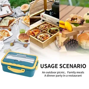 Manufacturers Promotion Custom Environmental protection Camping Picnic Lunch Box Water <b>Cup</b> <b>Set</b> Easy to Carry - Product Image 5