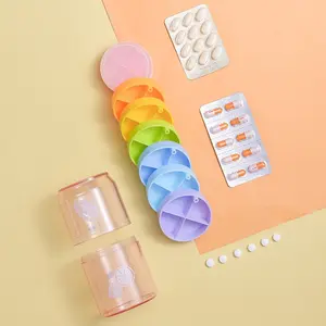 Nouvelle boîte à pilules mignonne en plastique pour 7 jours 2023 étui à pilules de 7 jours boîte à médicaments portable boîte à pilules