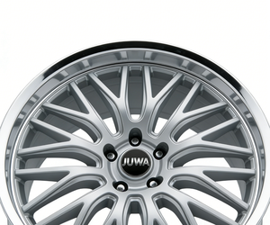 Nuovo Cerchio in Alluminio Forgiato JUWA 19x8.5 Pollici, Personalizzato, Finitura Argento a Specchio con Bordi Lavorati, 5 Fori, Modello Mesh per Auto/SUV <span class=keywords><strong>MAS</strong></span> 985-5112-35 SML - Product Image 5
