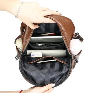 AndoBag Genuine Leather Women's <b>Backpacks</b>, <b>Large</b> Capacity Shoulder Bag, Fashion Daypack Purse for Daily Use 1585 - Product Image 6