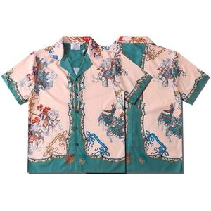 Chemise à imprimé insulaire unisexe pour hommes et femmes Chemise à imprimé polyester 2024 Summer Beach Hawaii Shirt - Product Image 1