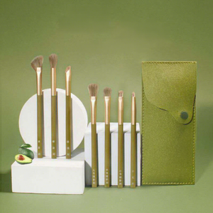 Ensemble de pinceaux cosmétiques pour le visage en poils synthétiques avec manche transparent en granulés de plastique, <span class=keywords><strong>pinceau</strong></span> de maquillage Candy - Product Image 4