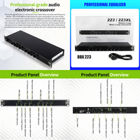 Égaliseur de signal professionnel pour système audio de scène, processeur mono/stéréo 2/3 voies, distributeur de signal pour performance DJ