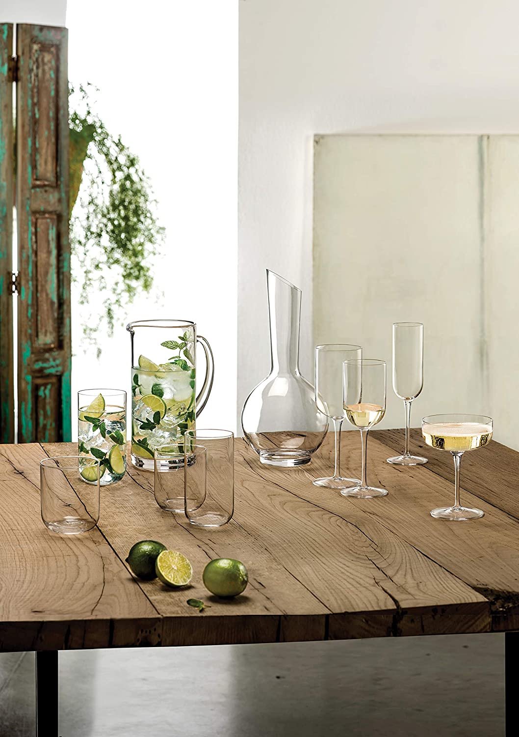 Champagne Coupe Glasses 4 Pieces Set, 300 ml, Clear