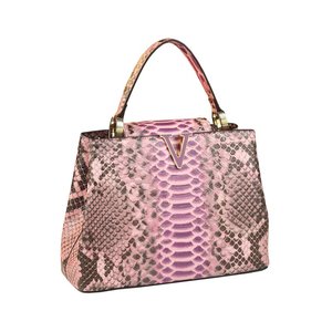 Fashion Women's Exquisite Elegance <strong>Python</strong> Embossed Top Handle Bag - Product Image 5