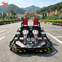 Kart électrique deux places, moteur 1200W, kart à double siège pour location, buggy, vitesse maximale 55 km/h, conçu pour les circuits de course professionnels