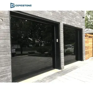 Pembuatan Pintu Garasi Menghasilkan Kualitas Tinggi Tanpa Bingkai Cermin Aluminium Kaca Reflektif Pintu Garasi