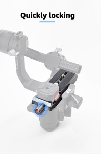Support de plaque de dégagement rapide antidérapant de haute qualité avec vis de 1/4 "pour <span class=keywords><strong>stabilisateur</strong></span> DJI <span class=keywords><strong>Ronin</strong></span> S/RS3/RS2/<span class=keywords><strong>RSC2</strong></span>/WBS - Product Image 5