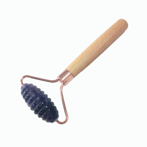Rodillo de masaje facial de amatista para el cuidado de la piel - Product Image 6