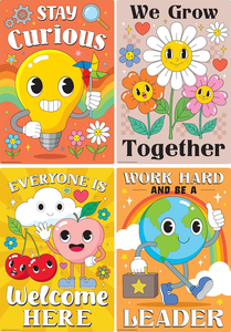 Pacchetto di <span class=keywords><strong>Poster</strong></span> Educativi Personalizzati 11" X 15" con Risorse Create dagli Insegnanti, Stampa Digitale su Carta Artistica in Stile Retrò - Product Image 4