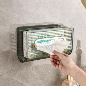 Porte-mouchoirs mural Boîte à mouchoirs transparente Porte-serviettes de cuisine en plastique pour restaurant <span class=keywords><strong>Distributeur</strong></span> de mouchoirs - Product Image 5