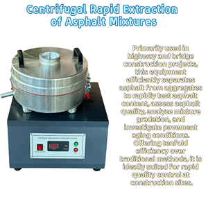 เครื่องมือทดสอบการสกัดแอสฟัลต์/เครื่องสกัดบิทูเมนแบบแรงเหวี่ยงพร้อมจอแสดงผลดิจิตอล/เครื่องสกัดแบบโซกซ์เล็ต - Product Image 1
