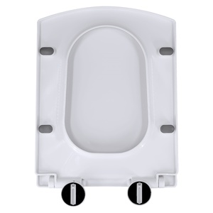XJ-597 Couvercle de <span class=keywords><strong>toilette</strong></span> en plastique de haute qualité, grand format en U, à fermeture lente, accessoires de salle de bain - Product Image 1