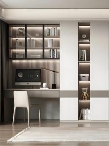 Custom-made Embedded <strong>Wall</strong> Bookcase, Modern Wooden Bookshelf, Office <strong>Partition</strong> Cabinet. - Product Image 4