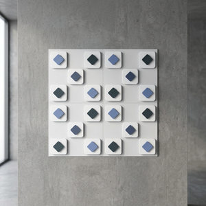 Carreaux de sol en céramique sculptés fins, aspect galets 3D moderne, 40x40cm, antidérapants, émaillés, pour design d'intérieur - Product Image 3