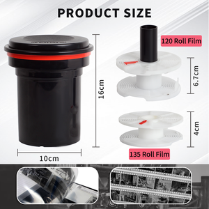 Accessoires <span class=keywords><strong>Photo</strong></span> professionnels 120 <span class=keywords><strong>127</strong></span> 35mm Film réservoir de développement 2 bobine en spirale pour Film de traitement de chambre noire - Product Image 5