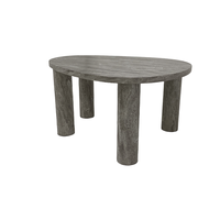 Table basse ovale moderne de luxe en MDF avec autocollant 3D, mobilier pour la maison, salle à manger, école, chambre, hôtel, style minimaliste