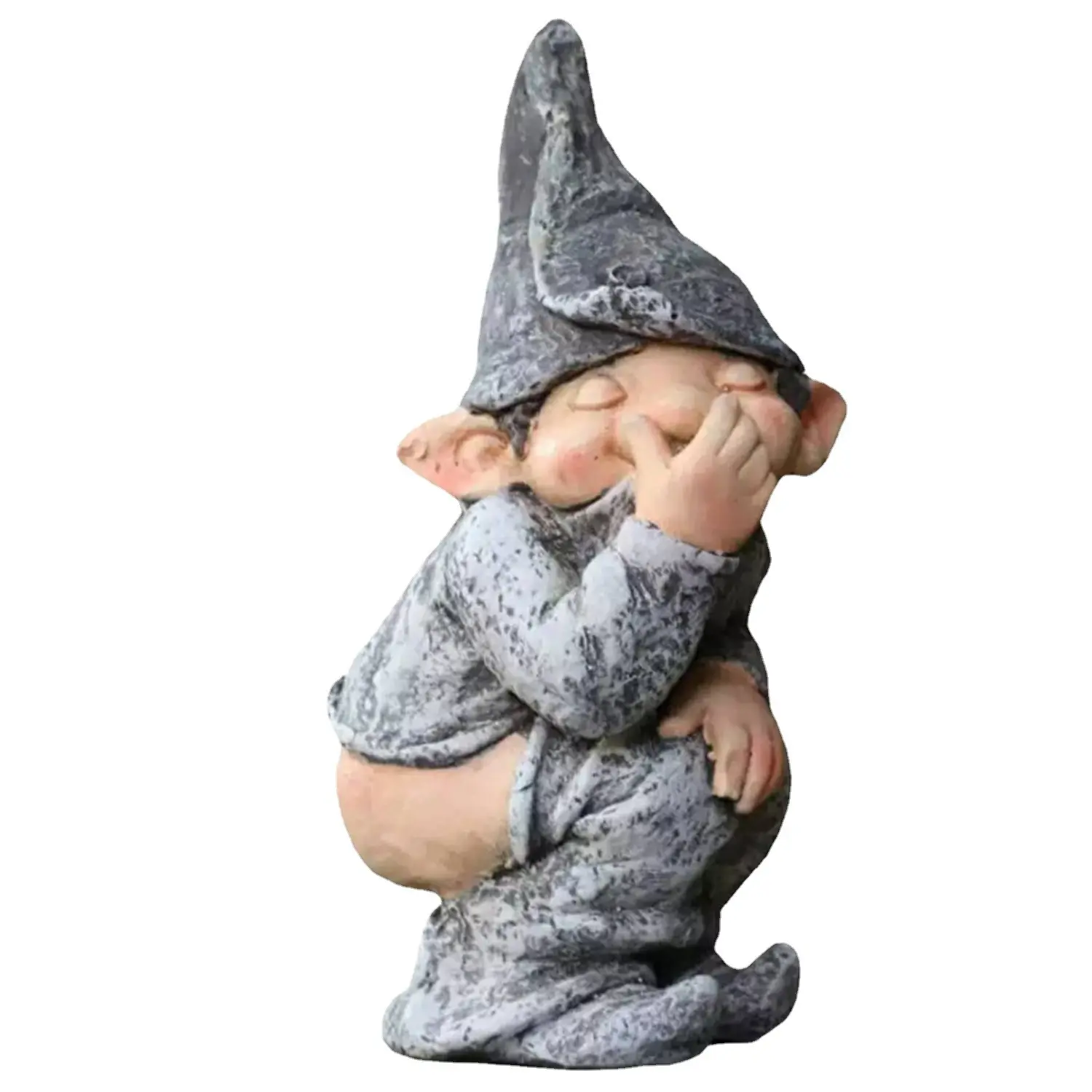 Wholesale New Naughty Funny Outdoor Statue Resin Elf Garden Figurines Pooping Garden Gnome Statue
