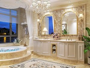 Vàng Vòng Nhôm Tường Gương Với Brass Kim Loại Khung Art Deco Thiết Kế Cho Phòng Tắm Phòng Khách Phòng Ngủ Lò Sưởi Lối Vào - Product Image 5