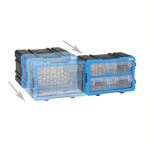 Coffre à outils modulaire Fervi avec tiroirs coulissants, système de rangement 2 en 1 - Product Image 2