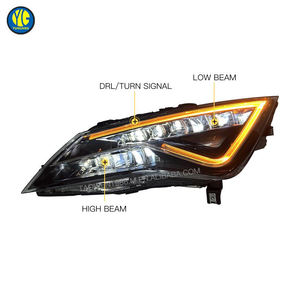 Phare YU GUANG pour Volkswagen <span class=keywords><strong>Seat</strong></span> <span class=keywords><strong>Leon</strong></span> MK3 2013 2016, Mise à Niveau Style Cupra, Lampe de Voiture, Feu de Jour Blanc - Product Image 5