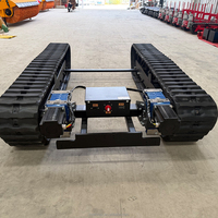 Châssis à chenilles en caoutchouc pour le transport de marchandises, machines de construction, usage intensif, fabrication sur mesure