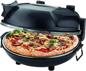 <span class=keywords><strong>Four</strong></span> à pizza électrique 12 pouces avec deux éléments chauffants pâte à cuire <span class=keywords><strong>four</strong></span> rapide machine à pizza - Product Image 1