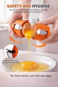 Novedad 2026: Juego de 3 Herramientas Manuales de Plástico para Romper Huevos, Separador de Cáscaras, Pelador y Abridor de Huevos Cocidos o Crudos - Product Image 5