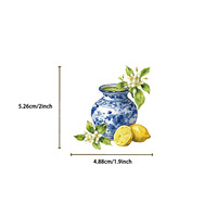 2026 Nieuwe 50 stuks Transparante fruit citroen kunst sticker