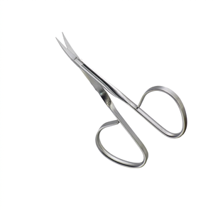 Ciseaux à ruban manuels courbés Iris de 10 cm (3,78 po) en acier inoxydable allemand, instrument chirurgical ophtalmique et de rhinoplastie, certifié CE - Product Image 1
