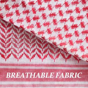 Keffiyeh Saudí Palestino para Adultos, Shemagh Rojo Árabe, Poliéster Premium, Duradero, Pañuelo Largo para la Cabeza, Pañuelo Musulmán para Hombre, para Todas las Temporadas - Product Image 6