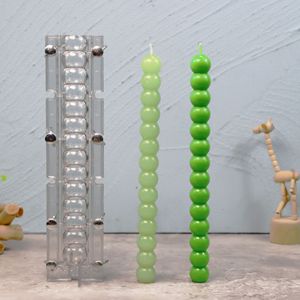Nouveaux moules à bougies en plastique transparent en forme de boules empilées, extra longs et hauts, pour la fabrication de bougies artisanales en bambou, fournitures pour la fabrication de bougies - Product Image 3
