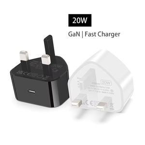 <span class=keywords><strong>Chargeur</strong></span> mural USB C HNT 20W GaN avec prise UK, adaptateur de charge rapide PD 3.0 pour <span class=keywords><strong>iPhone</strong></span> Pro Max iPad, certifié CE UKCA - Product Image 1