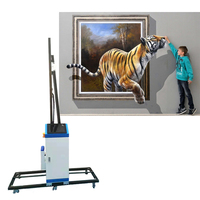 Imprimante à jet d'encre murale UV verticale 3D pour murale intérieure et extérieure, imprimante directe sur mur, machine d'impression 3D, prix