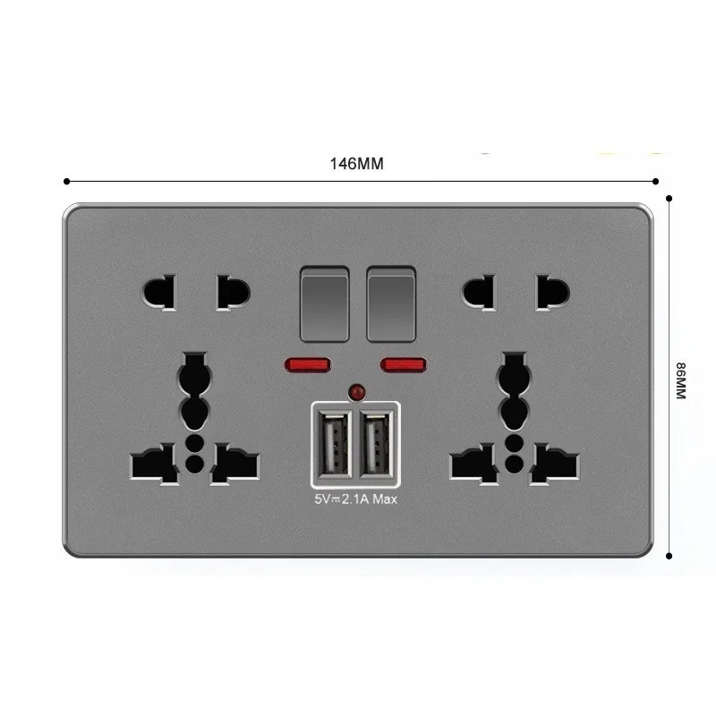 2GANG + 10PIN + 2USB