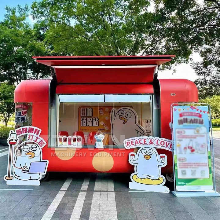 Wholesale Price Mobile Shop Electric Food van Coffee Carts Ice Cream Mini Food Truck with air Conditioner