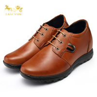 Chaussures habillées pour hommes à talon compensé de 7 cm, style Oxford en cuir de vache, à bout rond, pour le bureau et les occasions formelles ou décontractées – Nouvelle collection en ligne, offre spéciale