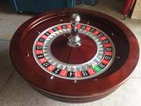 Roulette de casino de luxe de 20 pouces, roulette en bois massif